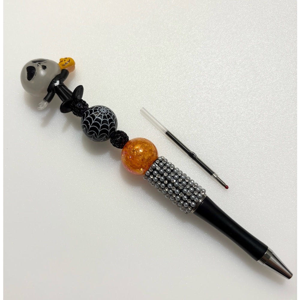 Disney doorables: Nightmare Before Christmas: Jack Skellington Handmade Bead Pen